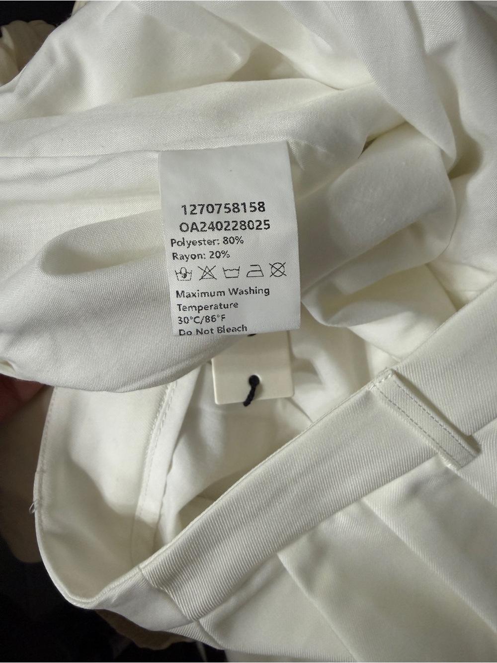 Commense Wide-Leg White Trousers - Picture 6 of 7